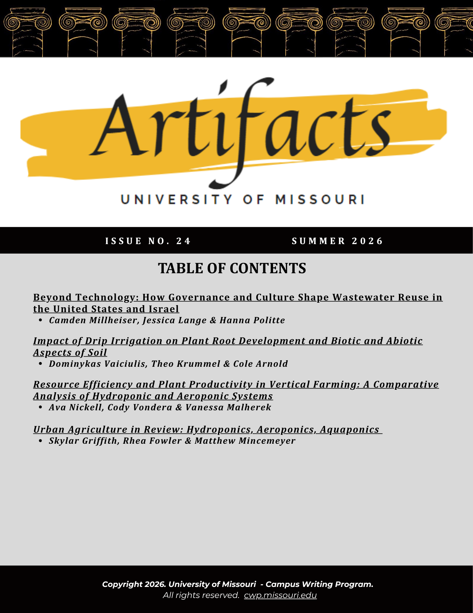 					View Vol. 24 (2026): Summer 2026
				